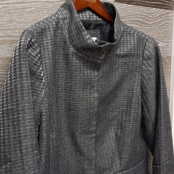 Coldwater creek silver shimmer recycled wool jacke - Picture 2 of 13